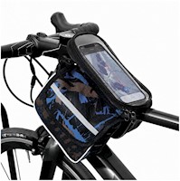 Canguro Portaobjetos para Bicicleta con Doble Compartimento y Porta Celular Táct